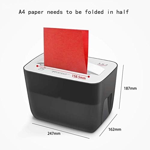 ZLDQBH נייר מגרסת מיקרו חיתוך | מגרסה חשמלית 4.5 ליטר סל | הגנה על עומס יתר תרמי | לבית או למשרד
